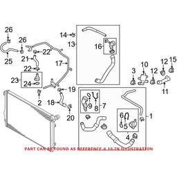 VW HVAC Heater Hose Connector 5Q0122291BB